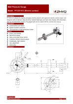 ZHYQ PT124Y-613 Electrical contact rigid stem melt pressure gauge - 1