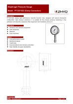 ZHYQ PT124Y-622 diaphragm pressure gauge for homogenizer machine - 1