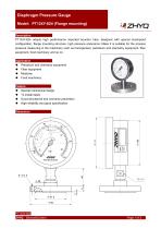 ZHYQ PT124Y-624 diaphragm pressure gauge for homogenizer machine - 1