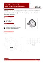 ZHYQ PT124Y-625 isolated diaphragm pressure gauge for homogenizer machine-1