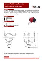 ZHYQ Standard expolsion proof pressure transmitter PT124B-280 for pressure measurement in hazardous locations-1