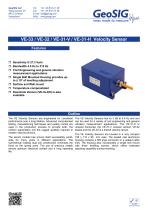 VE-33 / VE-32 / VE-31-V / VE-31-H Velocity Sensor - 1