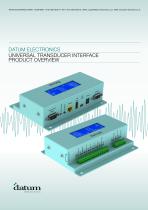 UNIVERSAL TRANSDUCER INTERFACE PRODUCT OVERVIEW - 1