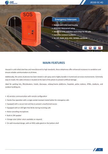 JR330-SC-4G Specification