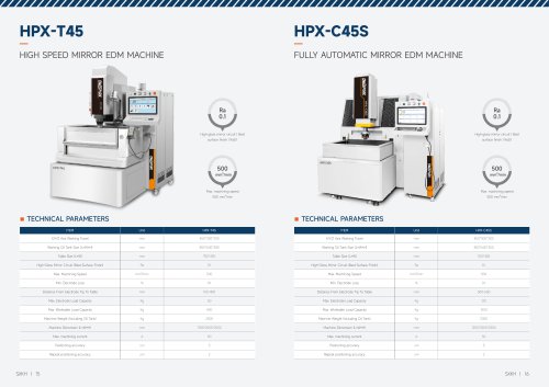 High Speed Mirror EDM Machine HPX-T45 / Fully Automatic Mirror EDM Machine HPX-C45X