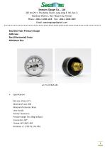 Seasons Gauge 25mm (1") ABS Pressure Gauge Back Entry-1