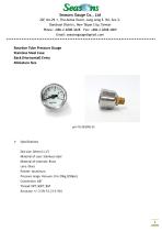 Seasons Gauge 28mm (1.1") Stainless Steel Pressure Gauge Back Entry-1