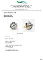 Seasons Gauge 40mm (1.5") Stainless Steel Liquid Fillable Pressure Gauge Back Entry - 1