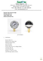 Seasons Gauge 50mm (2") Stainless Steel Liquid Fillable Pressure Gauge Bottom Entry-1