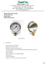 Seasons Gauge 63mm (2.5") 100mm (4") Stainless Steel Pressure Gauge Bayonet - 1