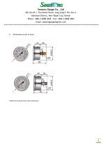 Seasons Gauge 63mm (2.5") Stainless Steel Liquid Fillable Pressure Gauge Back Entry-2