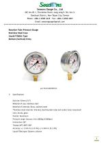 Seasons Gauge 63mm (2.5") Stainless Steel Liquid Fillable Pressure Gauge Bottom Entry-1