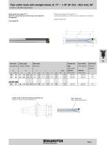 Twin cutter tools with straight shank-1