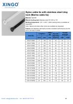 Nylon cable tie with stainless steel inlay lock (Marine cable tie)-1