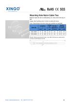Xingo-Mounting Hole Nylon Cable Ties-1