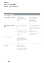 System 1 Fittings for Rigid Assembly Systems - 1