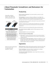 Pneumatic Screwdrivers and Nutrunners for Automation Products and Solutions for Assembly - 5