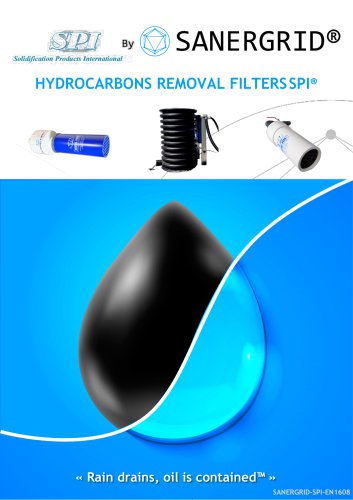 Hydrocarbons removal filters in water SPI