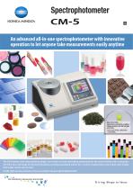 Spectrophotometer Cm 5 Konica Minolta Sensing Americas Pdf Catalogs Technical Documentation Brochure