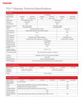 TCx™ Displays Technical Specifications - 1