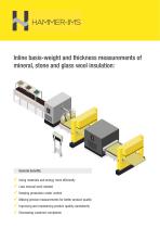 Inline basis-weight and thickness measurements of mineral, stone and glass wool insulation: - 1