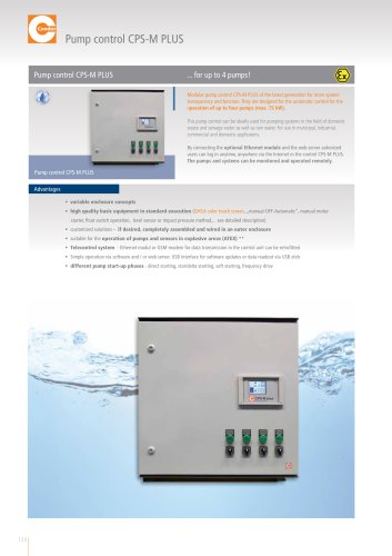 CONDOR Pump Control CPS-M PLUS ...for up to 4 pumps!