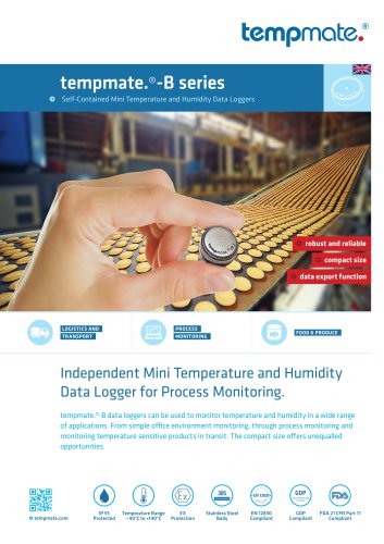 tempmate.®-B Series Datasheet