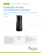 5G NR (FR1), Wi-Fi 6E   Low Profile Vertical Antenna-1