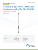 Smarteq™ Black Chromed Stainless  Steel Antenna Rod for 824-894MHz-1