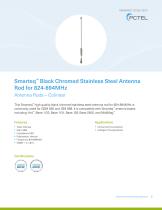 Smarteq™ Black Chromed Stainless  Steel Antenna Rod for 824-894MHz-2