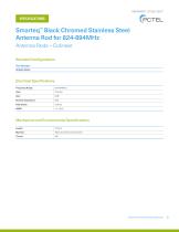 Smarteq™ Black Chromed Stainless  Steel Antenna Rod for 824-894MHz-3
