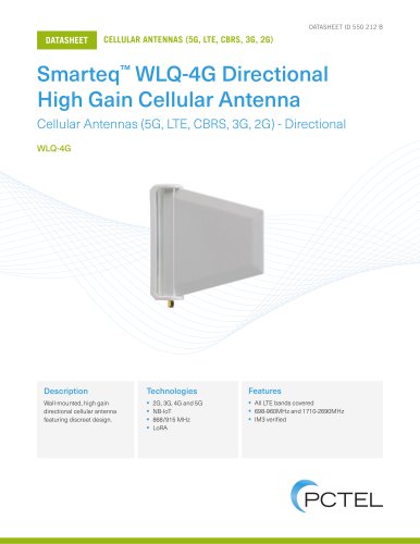 Smarteq&trade; WLQ-4G Directional   High Gain Cellular Antenna