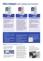 Ultra Compact Front loading Test Chamber Range - 2