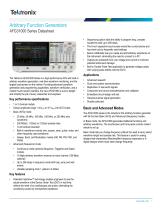 Arbitrary Function Generators AFG31000 Series Datasheet - 1