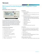 Microwave/Counter/Analyzer with Integrated Power Meter MCA3000 Series Datasheet