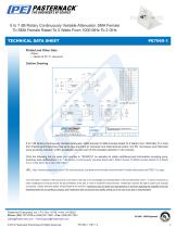 0 to 7 dB Rotary Continuously Variable Attenuator, - 2