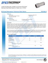 4 dB Fixed Attenuator, N Male to N Female Passivated  Stainless Steel Body Rated to 2 Watts Up to 18 GHz-1