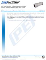 4 dB Fixed Attenuator, N Male to N Female Passivated  Stainless Steel Body Rated to 2 Watts Up to 18 GHz-3