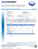 Absorptive Transfer PIN Diode Switch Operating From 12 GHz to 18 GHz Up to 0.5 Watts (+27 dBm) and Field Replaceable SMA - 1