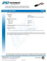 Crimp Tool With 0.068, 0.213, 0.255 Hex Sizes For  RG55, RG58, RG59, RG62, RG142, RG223  RG400-1