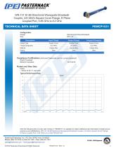 WR-137 30 dB Directional Waveguide Broadwall  Coupler, UG-344/U Square Cover Flange, E-Plane  Coupled Port, 5.85 GHz to 8.2 GHz-2