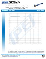 WR-137 30 dB Directional Waveguide Broadwall  Coupler, UG-344/U Square Cover Flange, E-Plane  Coupled Port, 5.85 GHz to 8.2 GHz-3