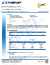 WR-15 to WR-19 Waveguide Transition  1.5 Inch Length, UG-385/U Round Cover Flange  to UG-383/U-Mod Round Cover Flange-1