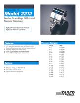  Differential Pressure Measurement Model 2212