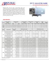 DVT-416, 425K, 440k Spec Sheet - 1