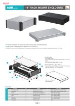 19” RACK MOUNT ENCLOSURE WITH DETACHABLE PANELS - AUPR series - 5