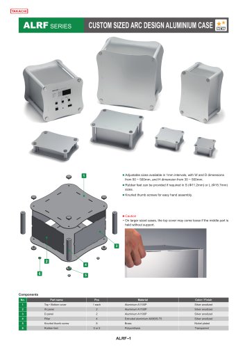 ALRF series - CUSTOM SIZED ARC DESIGN ALUMINIUM CASE