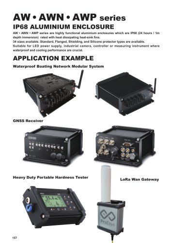 AWN series - IP68 HEAT-SINK ALUMINIUM ENCLOSURE