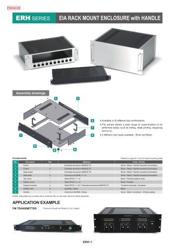 ERH series -RACK MOUNT ENCLOSURE with HANDLE