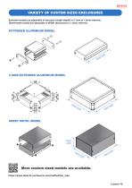 EXFS series - CUSTOM SIZED WALLMOUNT EXTRUDED ALUMINIUM ENCLOSURE